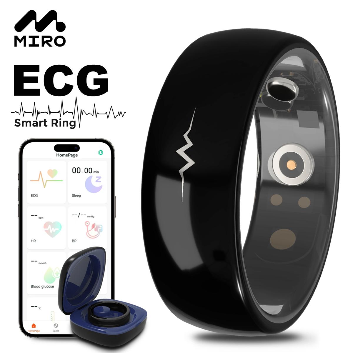 Miro R1E ECG Blood Glucose AI Smart Ring