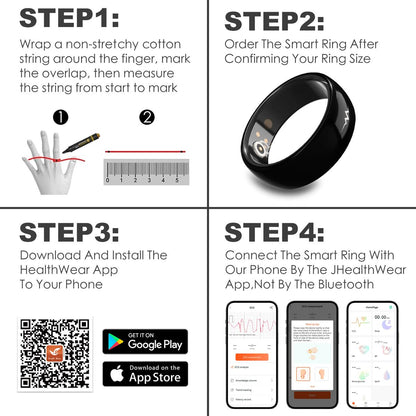 Miro R1E ECG Blood Glucose AI Smart Ring